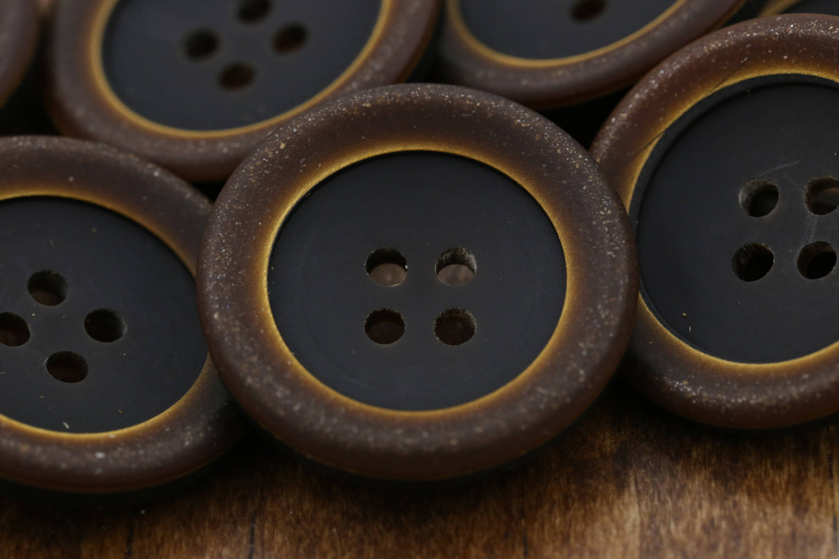 Brown Plastic Button 40L 25mm