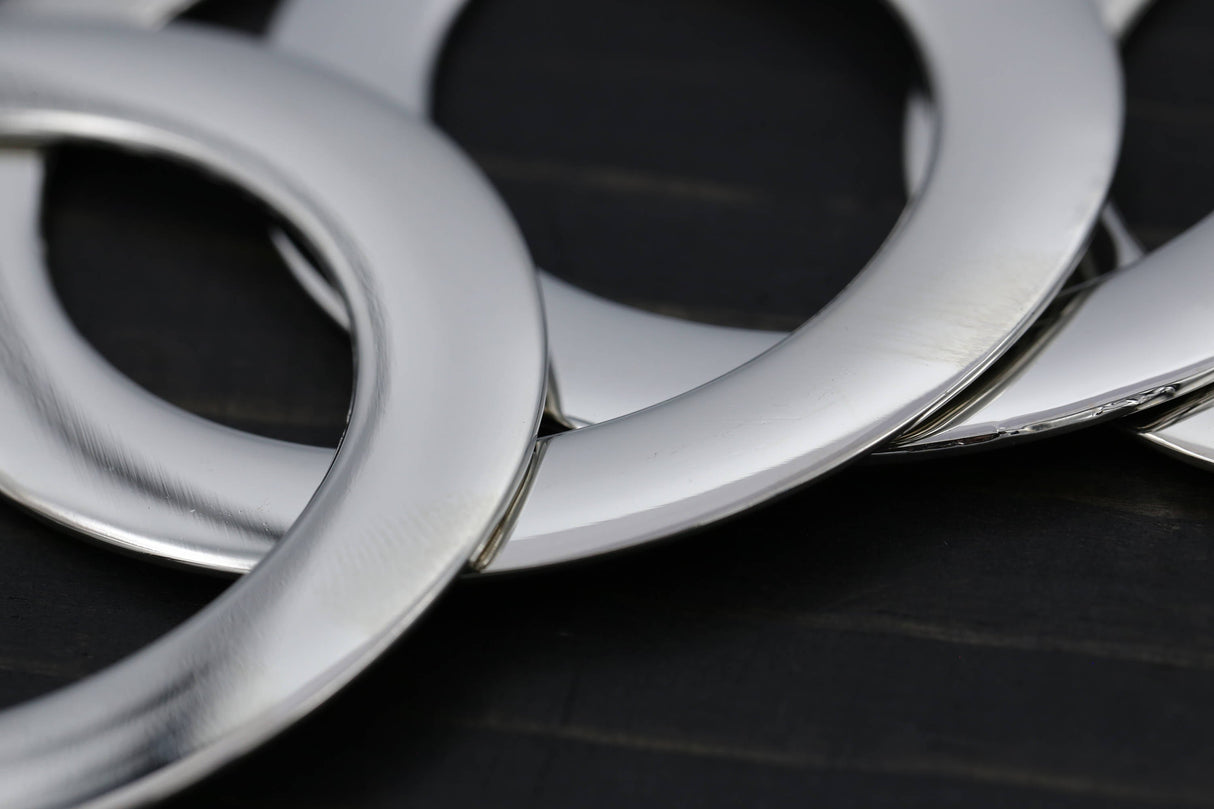 Silver Flat O Ring 2 Inch