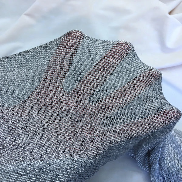 Chainmail Mesh Spandex Fabric - Gold, Black, Silver, Rose Gold, 60" Width (1 Yard)