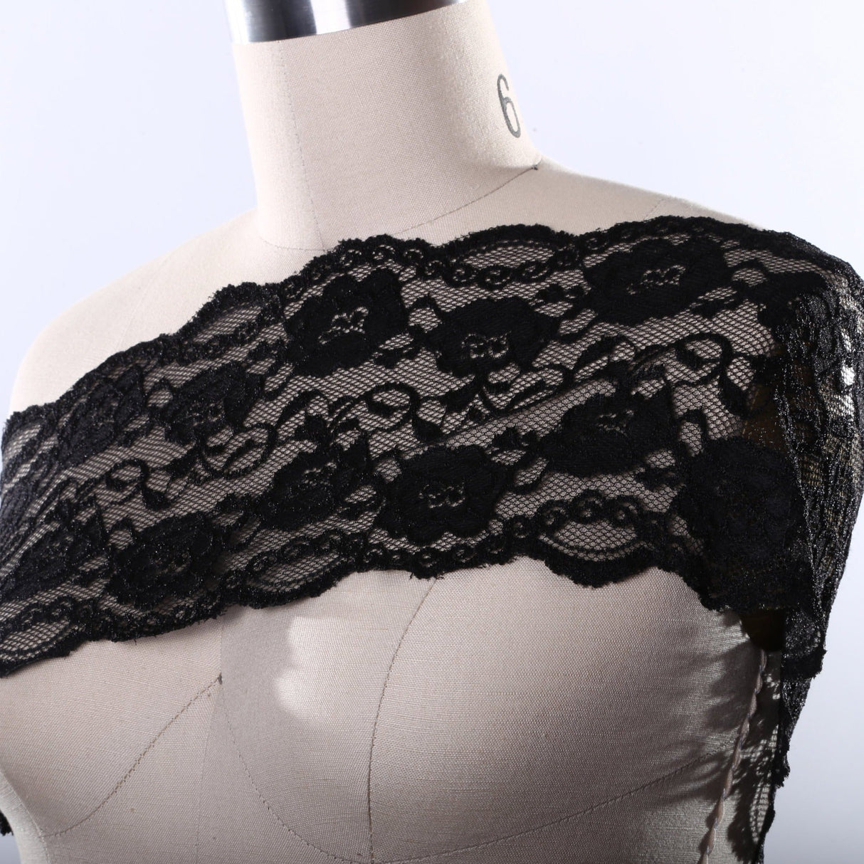 Stretch Lace Flower Motif Trim