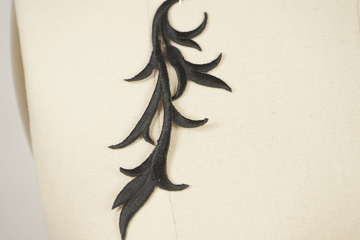 Iron-On Leaf Applique Pair