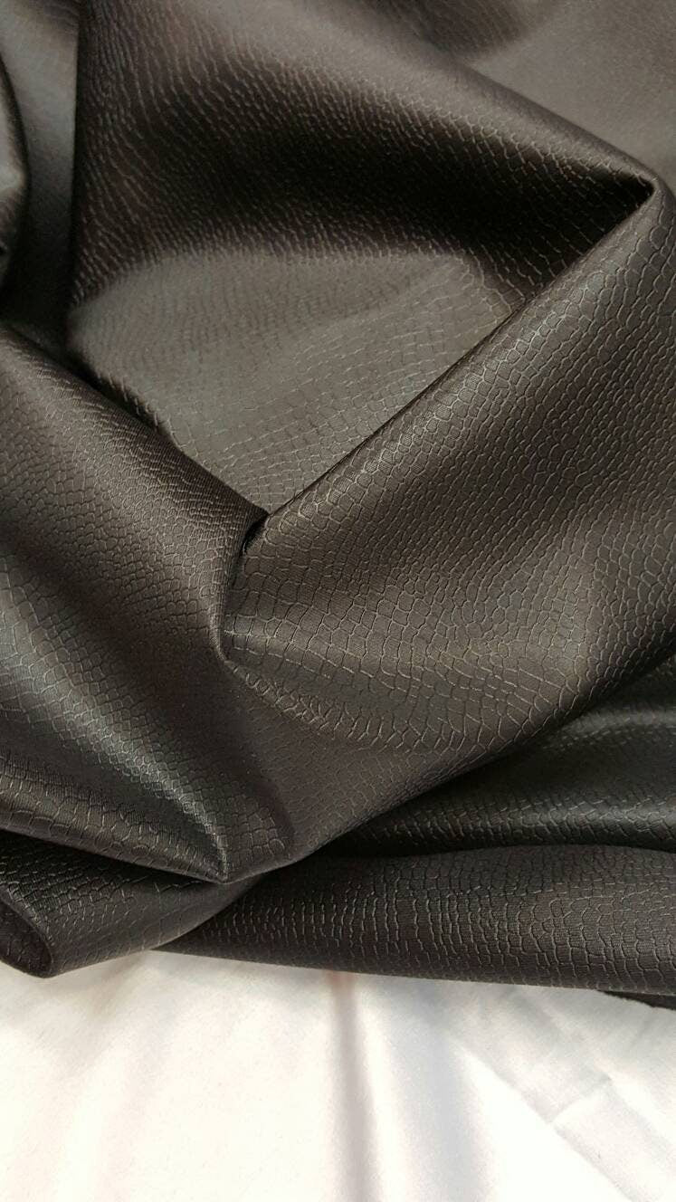 Black Stretch Vinyl Fabric