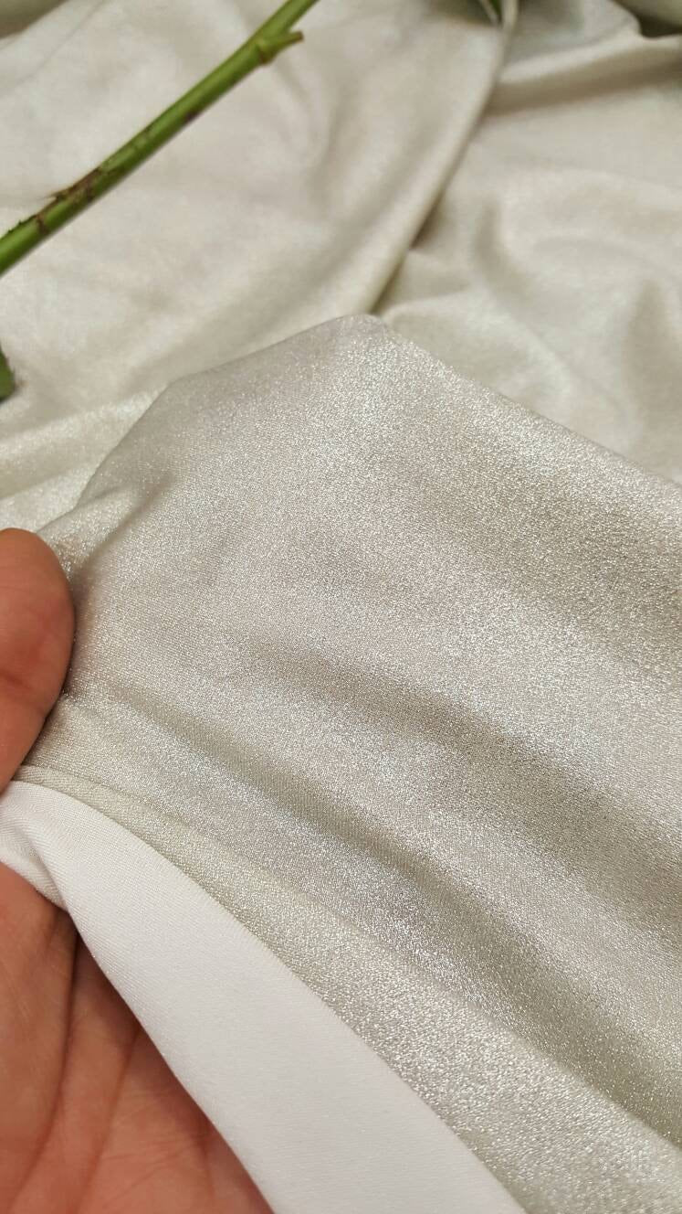 Stretch Spandex Fabric Silver