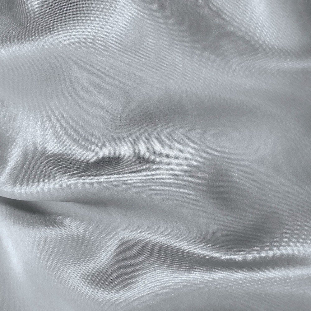 Stretch Satin Charmeuse Silver
