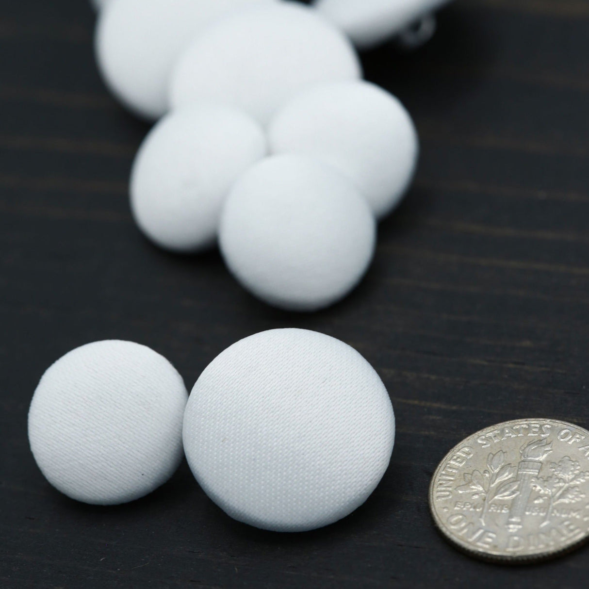 Bridal Satin Metal Backing Button
