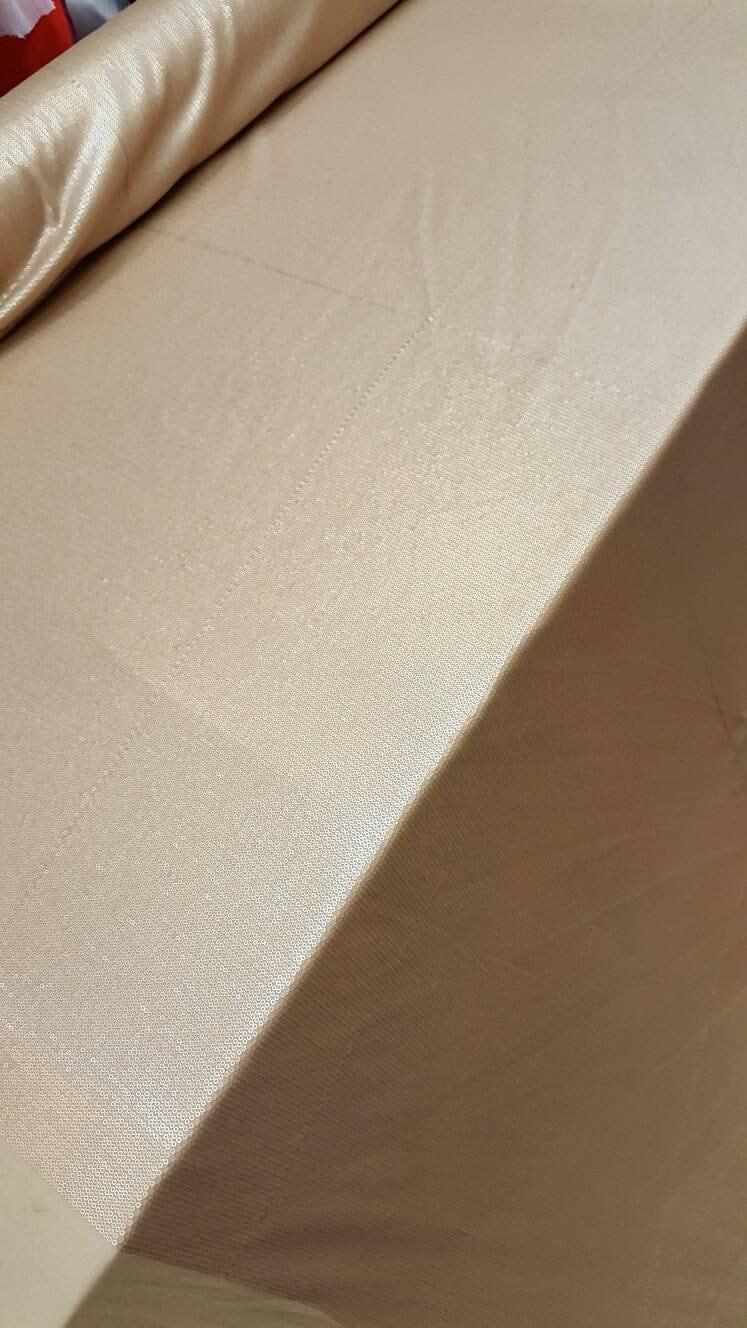 Sequin Stretch Fabric Champagne Gold