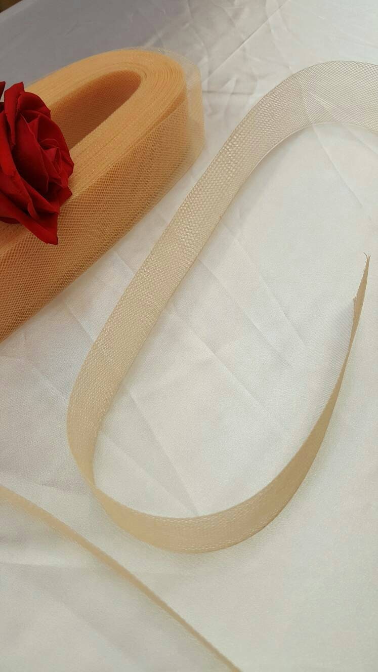 Horsehair Bridal Trim Champagne Nude 2 Inch
