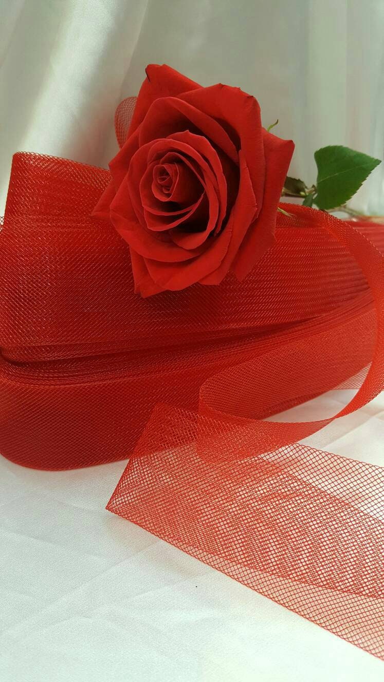 Horsehair Braid Crinoline Trim Red