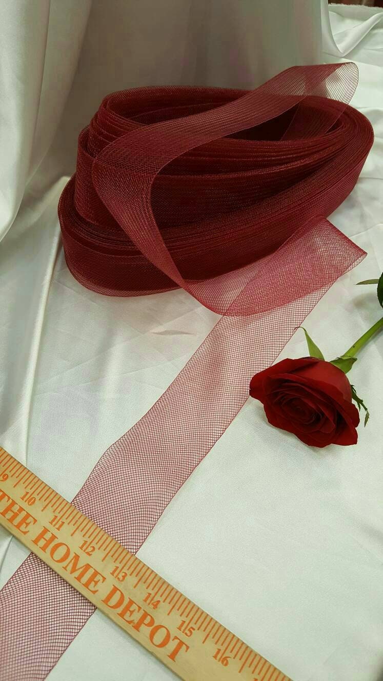 Horsehair Braid Trim Burgundy