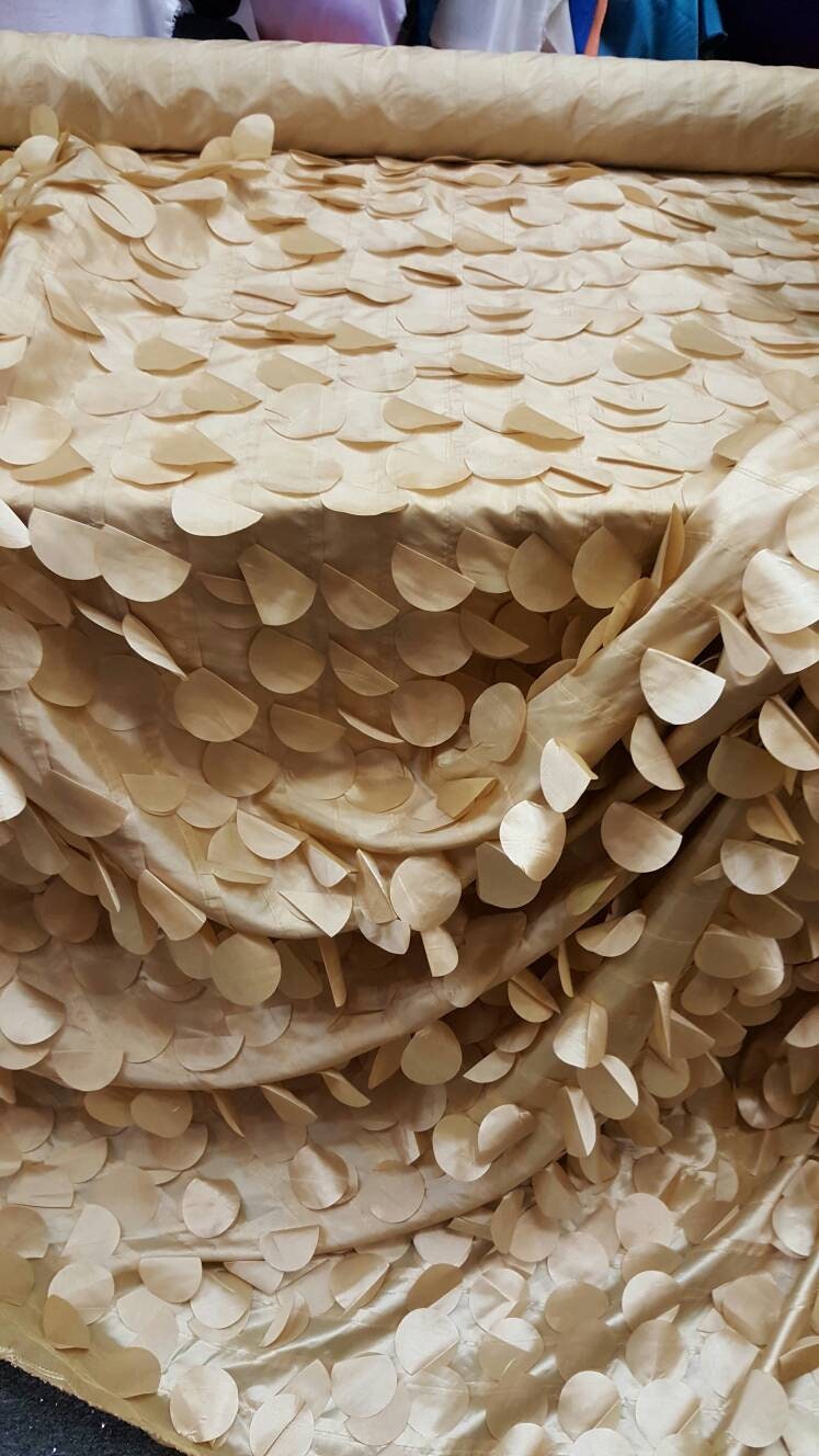 Gold Geometric Taffeta