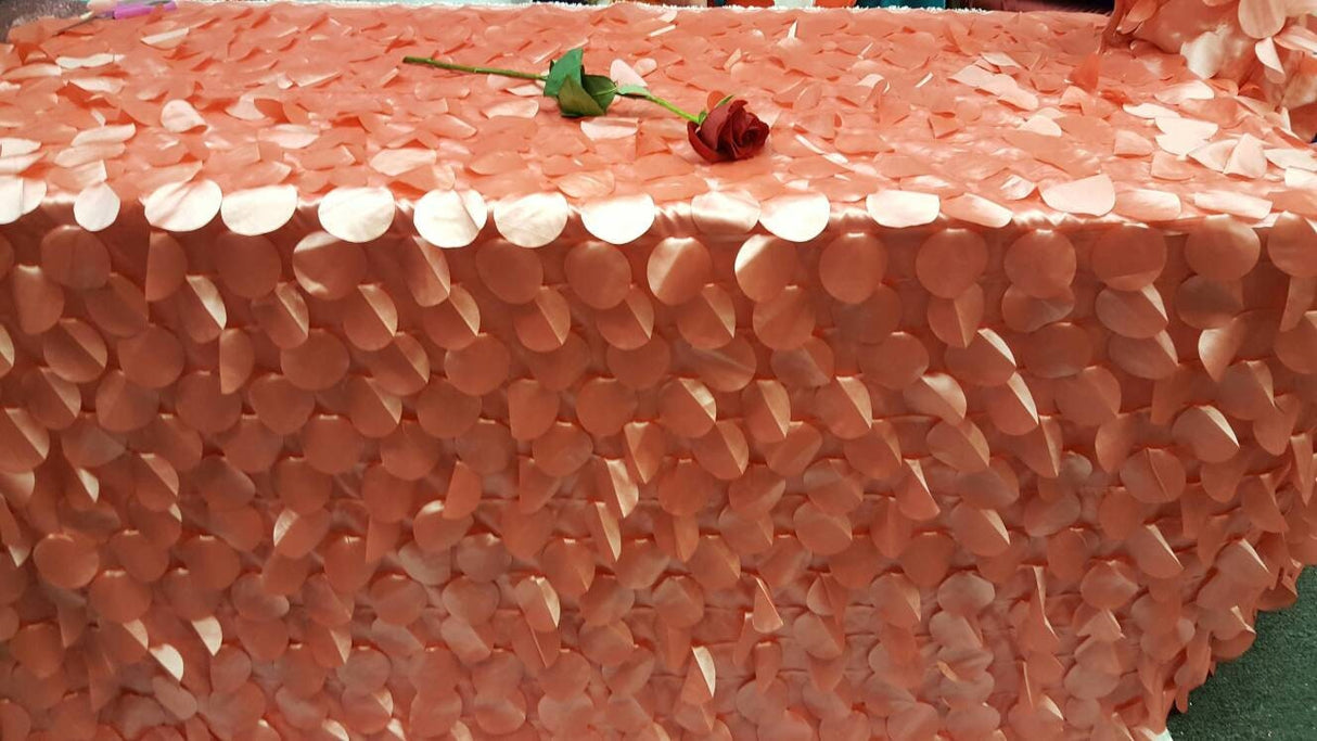 Taffeta Coral Petal Leaf Geometric