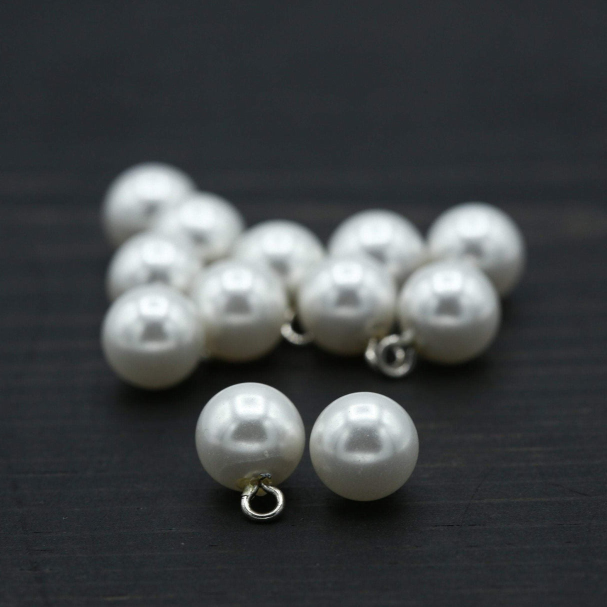 Pearl Beads Ivory 11mm Hook