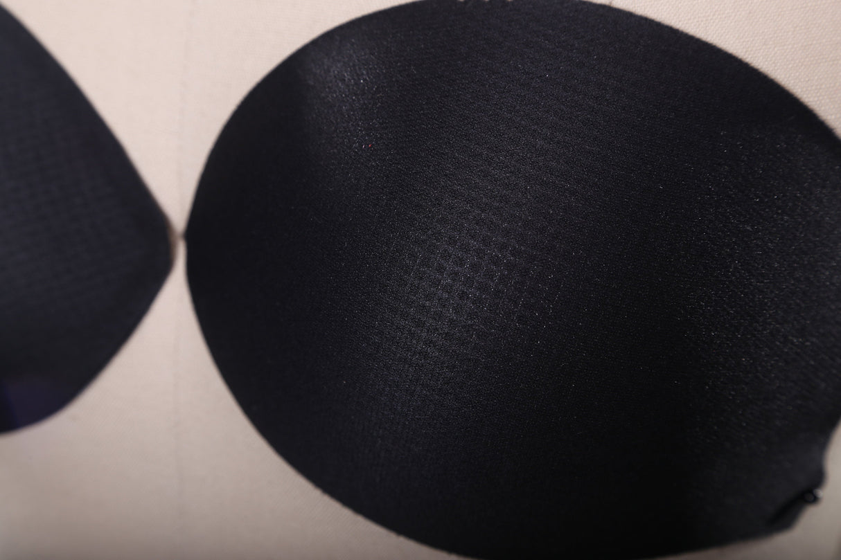 Bra Cups Black Soft Fabric