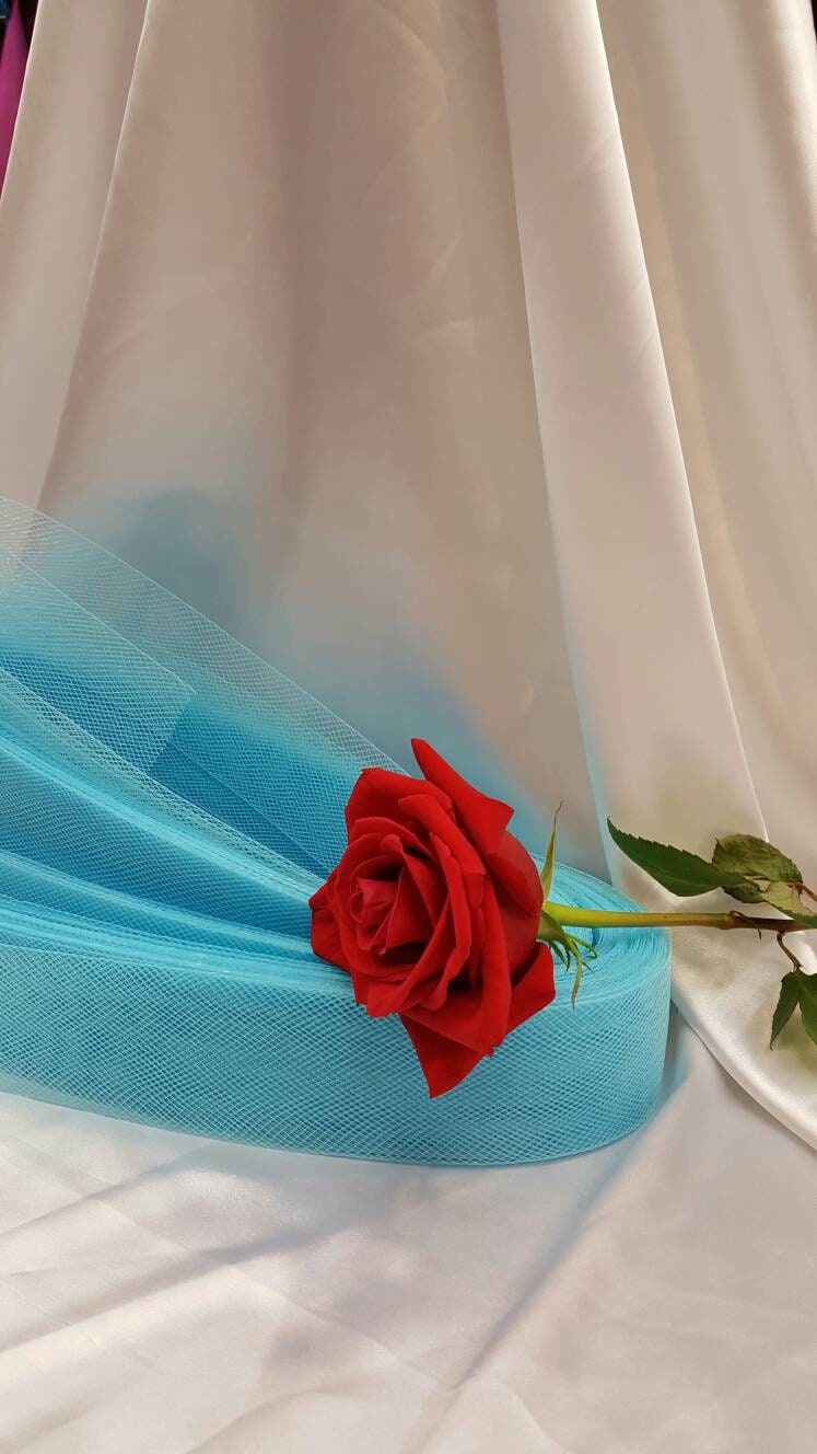 Horsehair Braid Crinoline Trim Turquoise