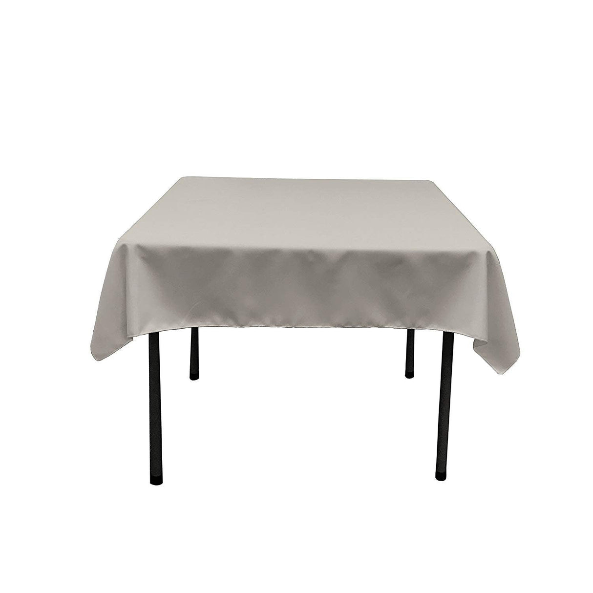 Silver Seamless Polyester Tablecloth 54x54