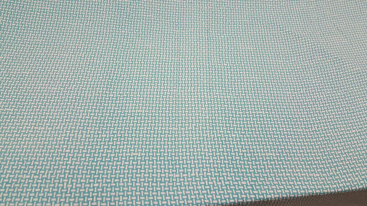 Rayon Challis Japanese Inspired Print Sage Off White