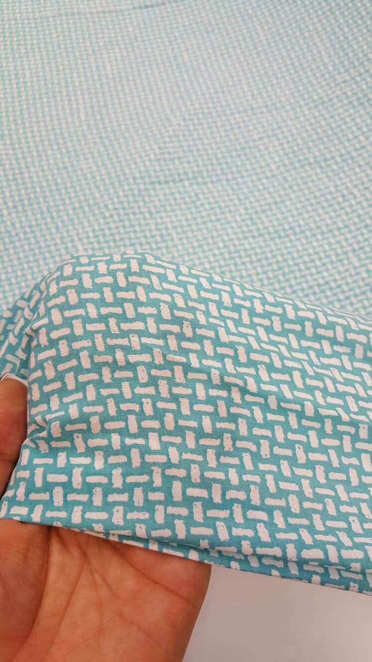 Rayon Challis Japanese Inspired Print Sage Off White