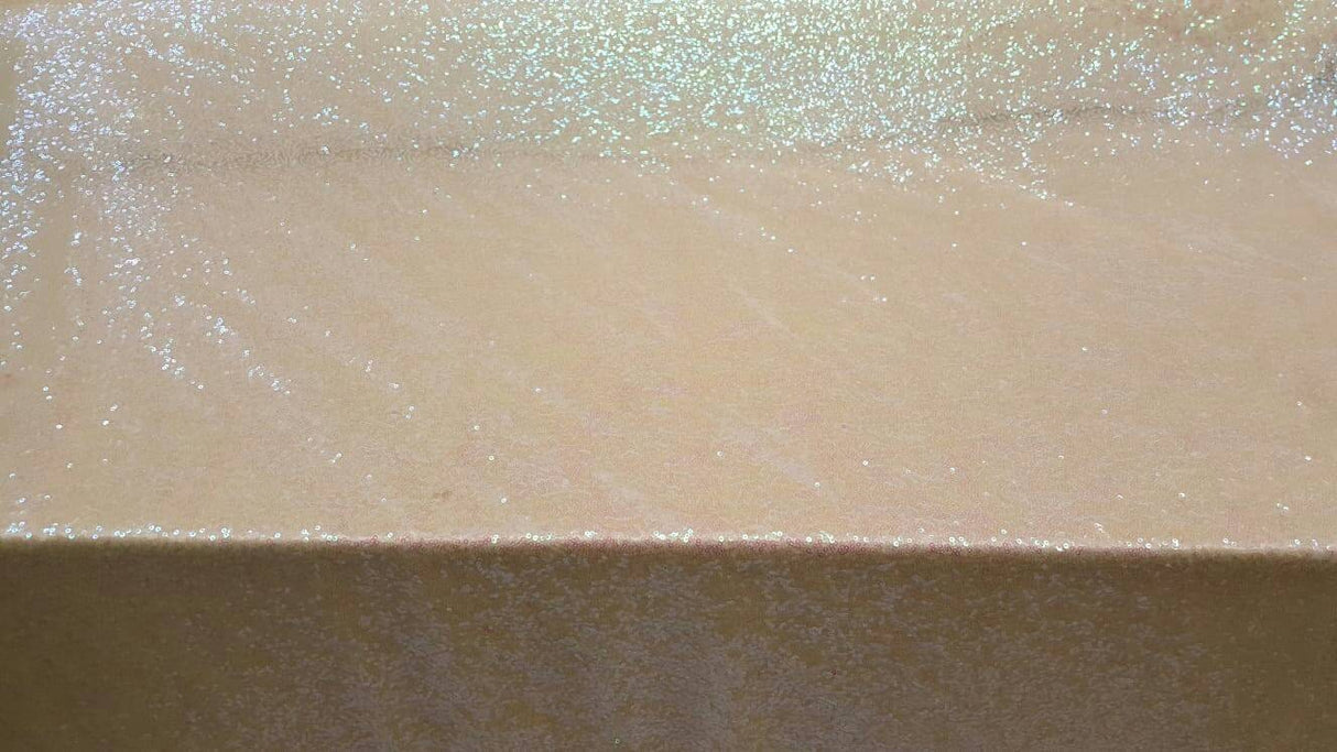 White Iridescent Sequin Hologram Fabric