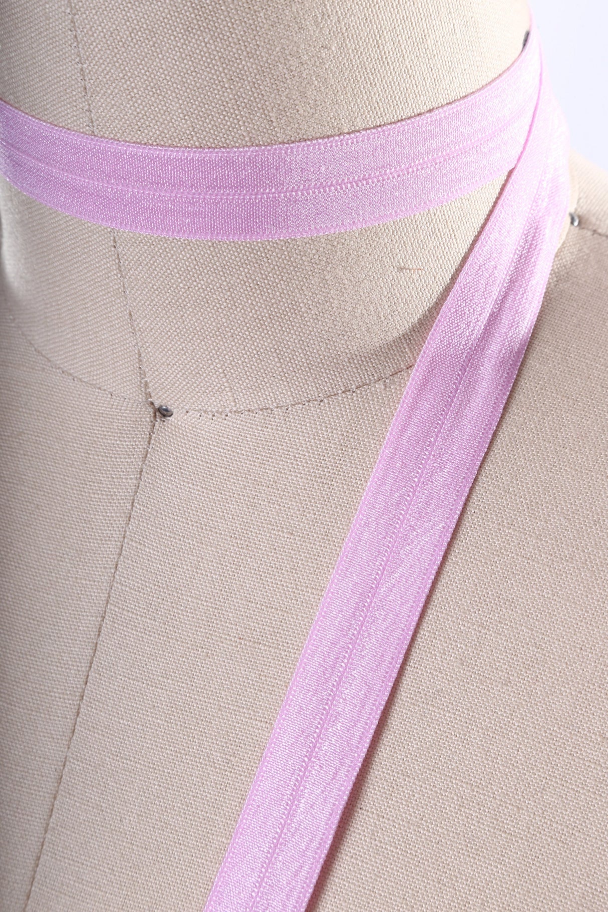 Fold Over Elastic Trim 5/8" Baby Pink