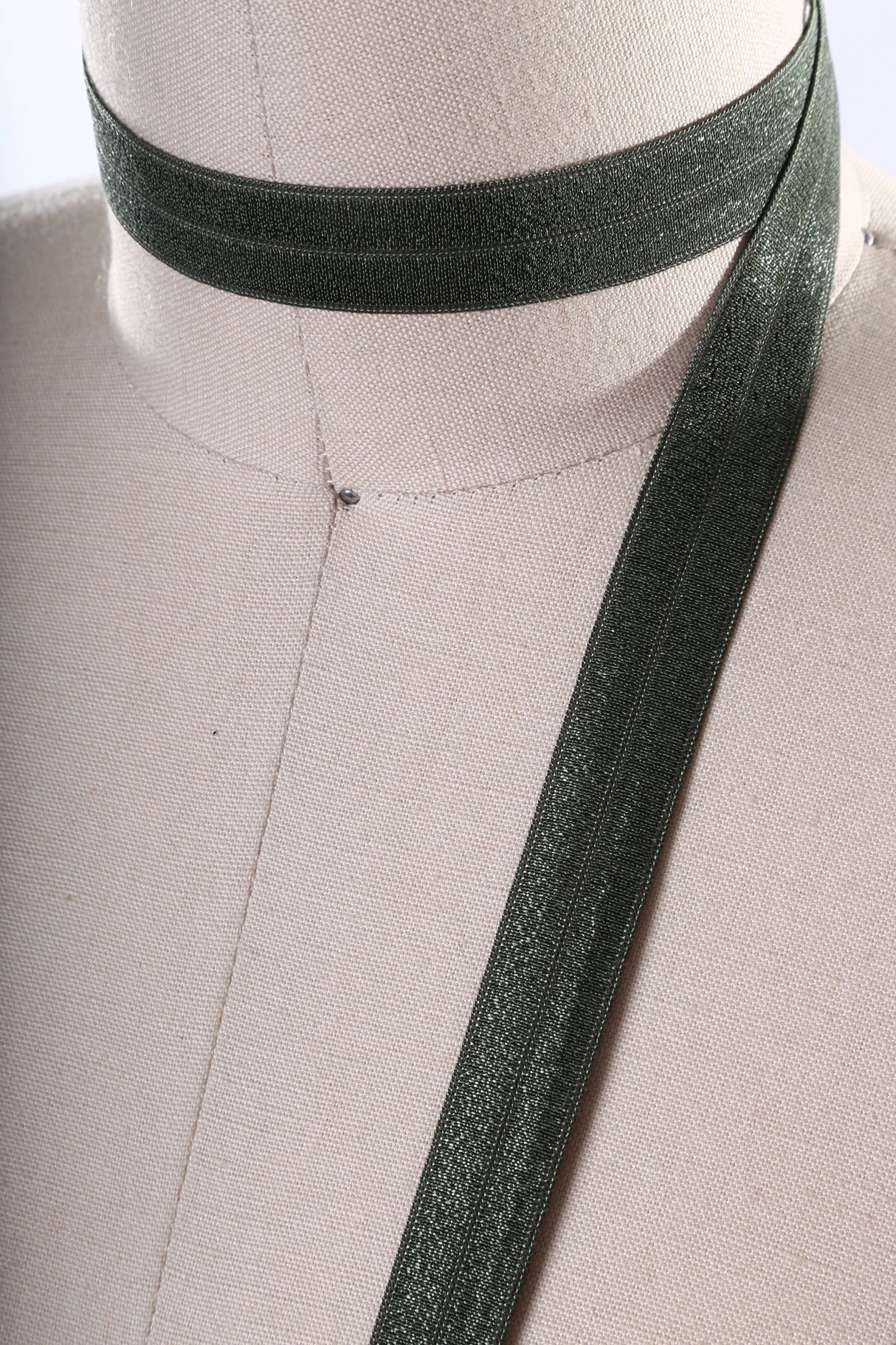Fold Over Elastic 5/8in Green