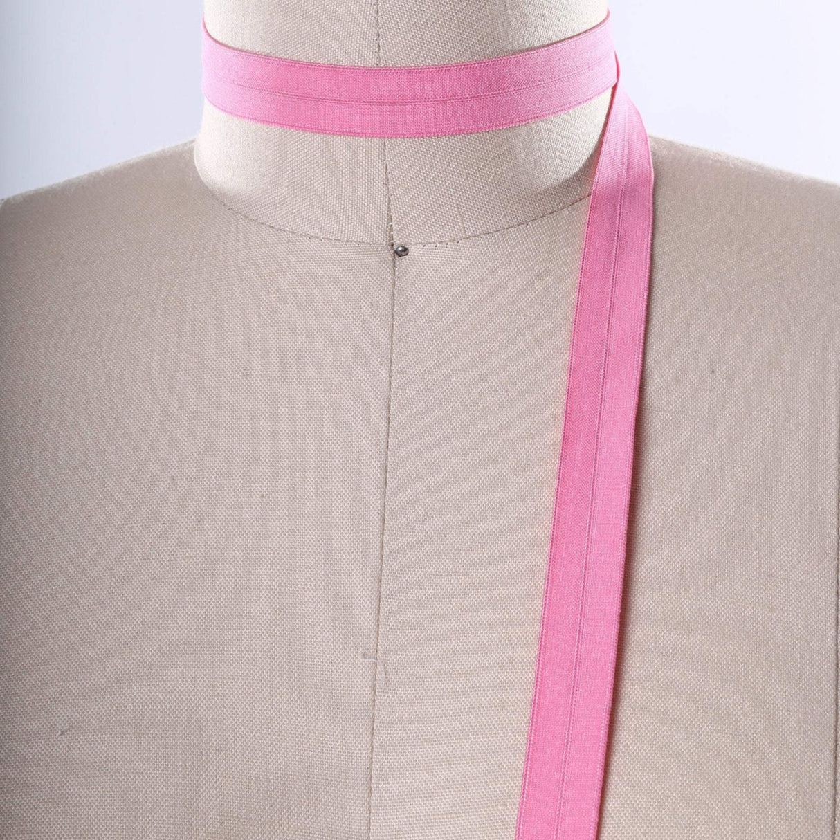 Magenta Taffy Pink Fold Over Elastic Trim 5/8" 3 Yards Stretch Soft Sewing Supply