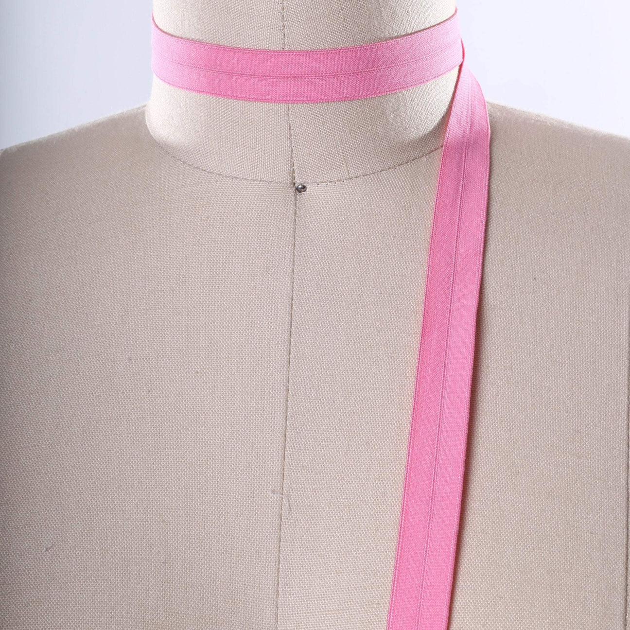 Magenta Taffy Pink Fold Over Elastic Trim 5/8" 3 Yards Stretch Soft Sewing Supply