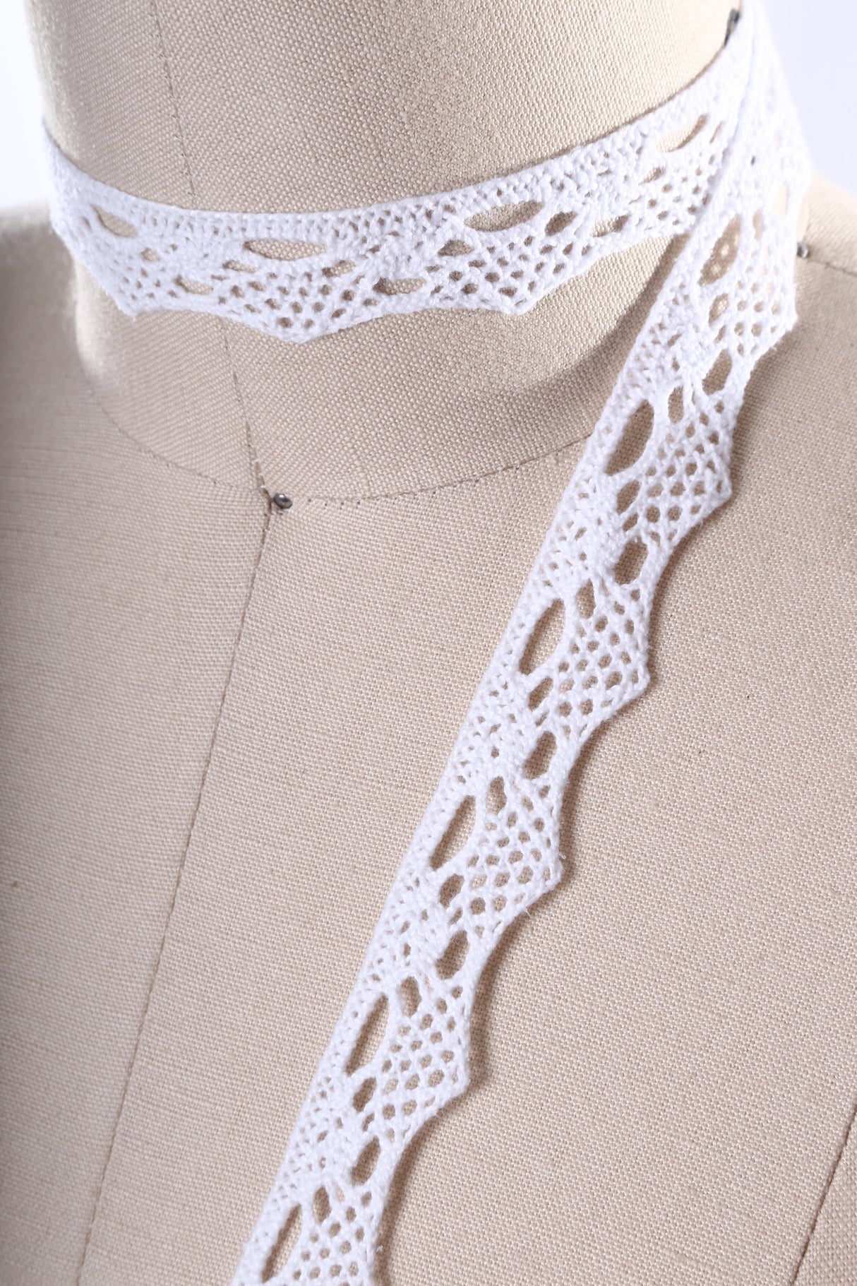 Cotton Cluny Lace Trim White 3/4"