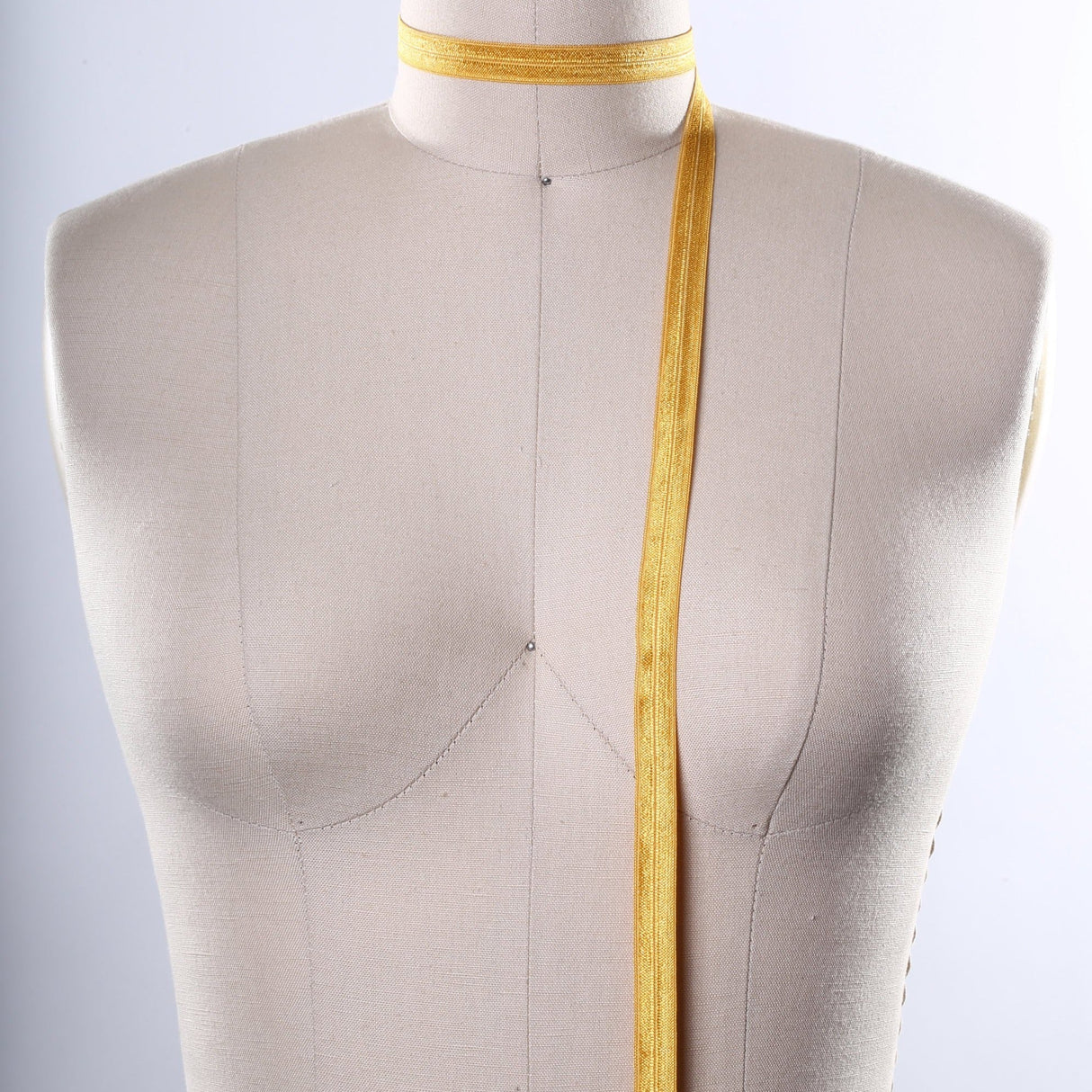 Fold Over Elastic Gold 5/8 Inch