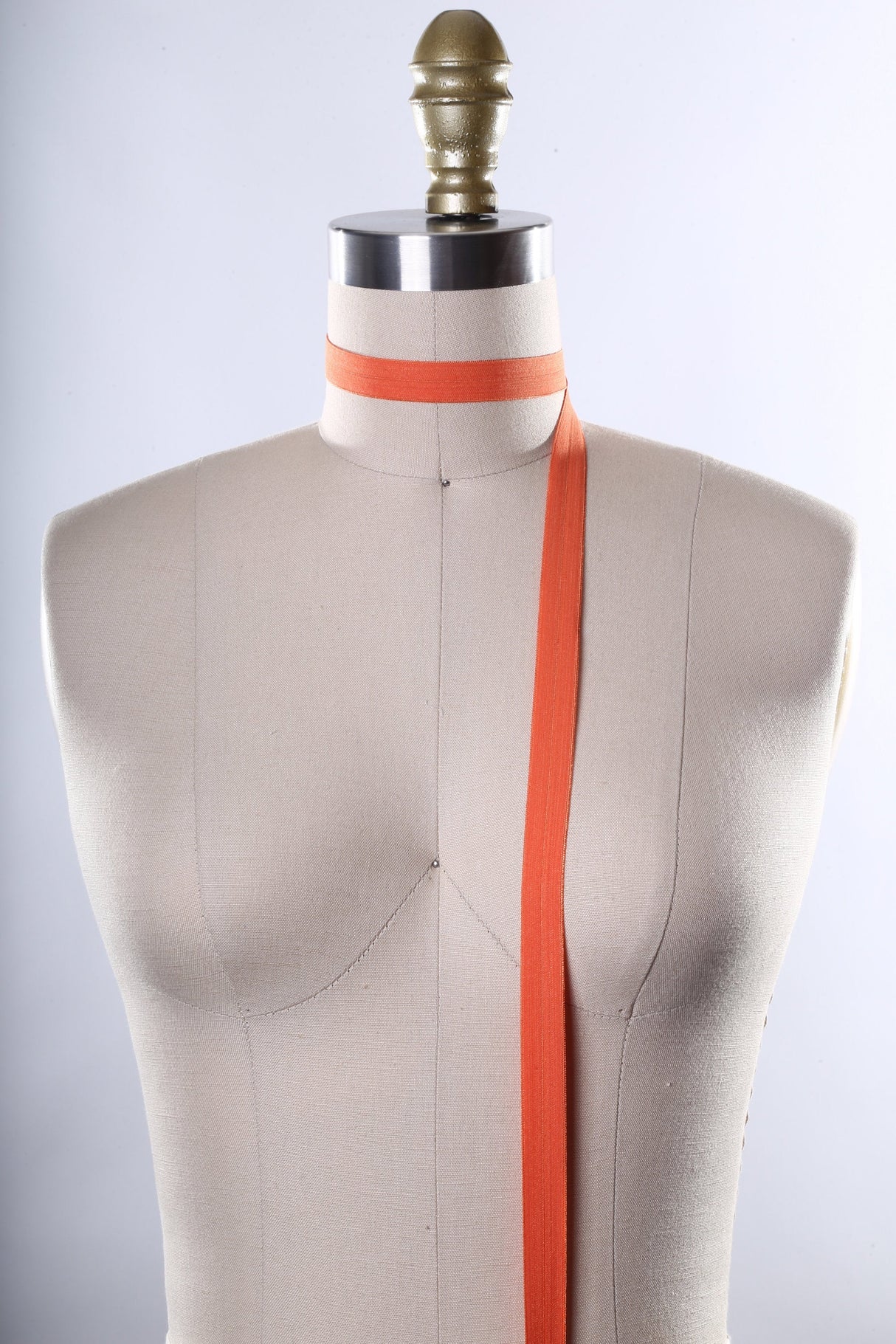 Fold Over Elastic Trim Orange 5/8"
