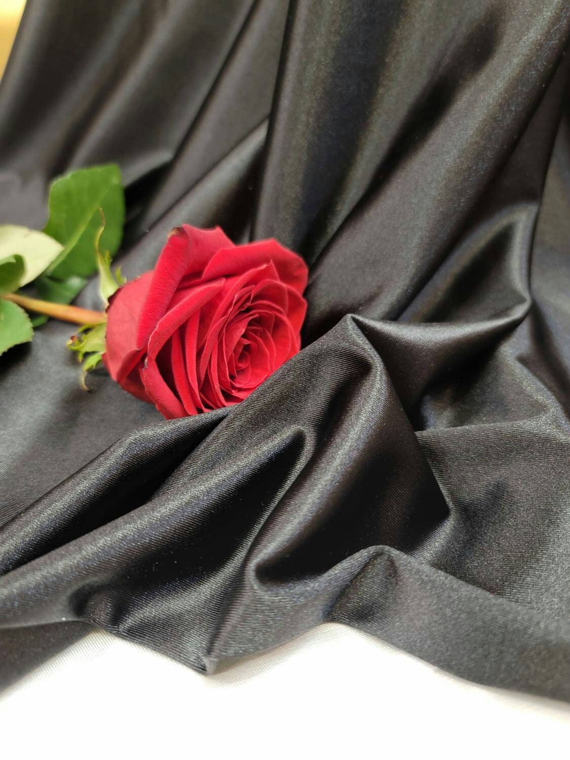 Black Stretch Nylon Spandex Fabric
