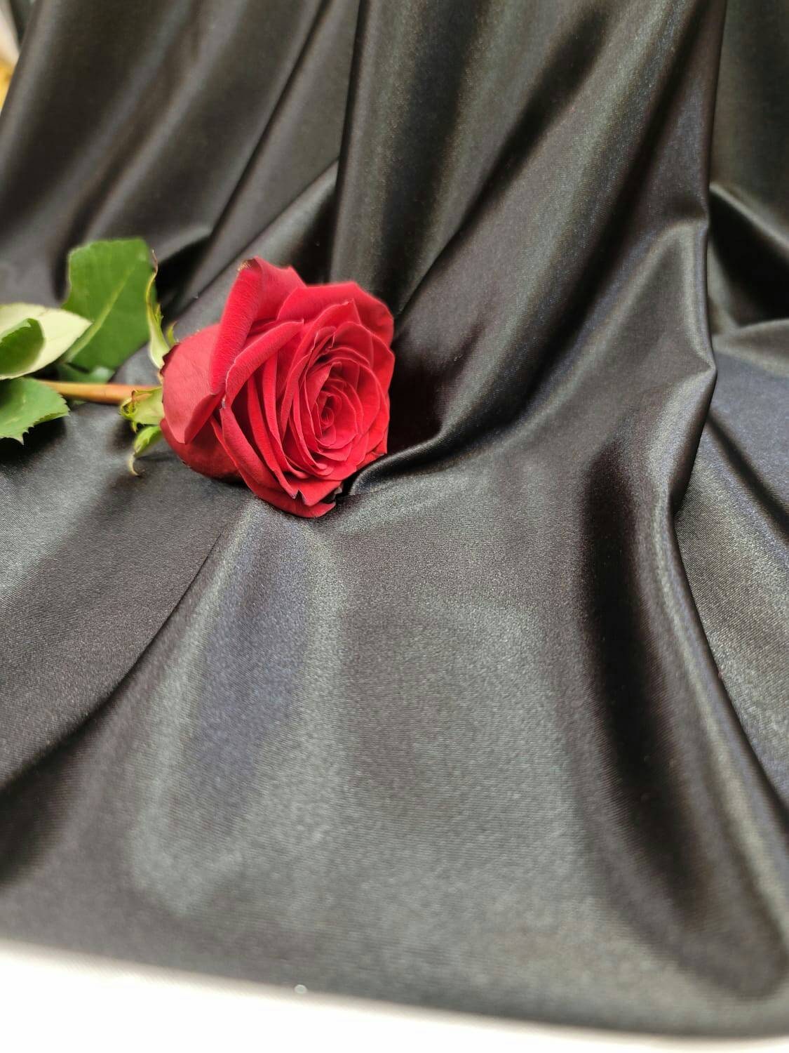 Black Stretch Nylon Spandex Fabric