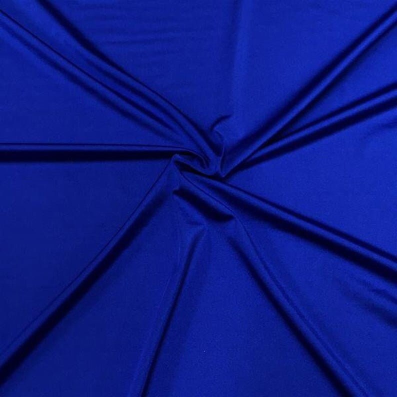 Shiny Finish Milliskin Nylon Spandex Fabric Royal