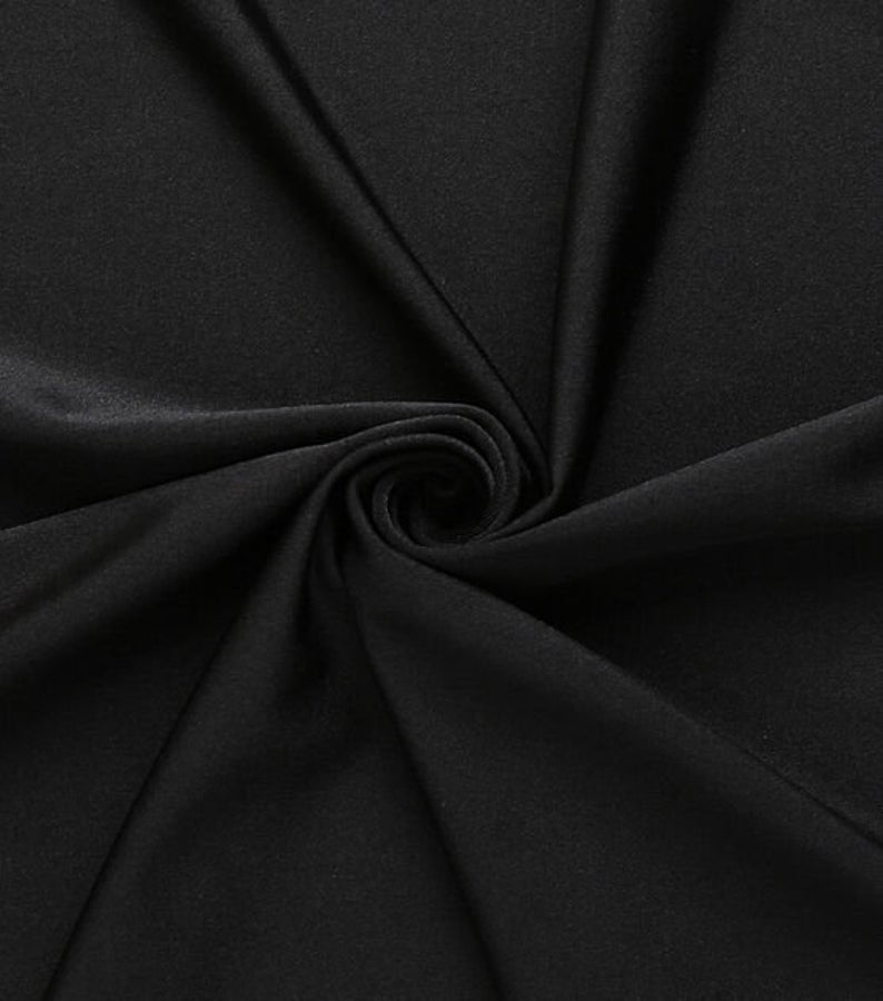 Nylon Spandex 4-Way Stretch Fabric Black