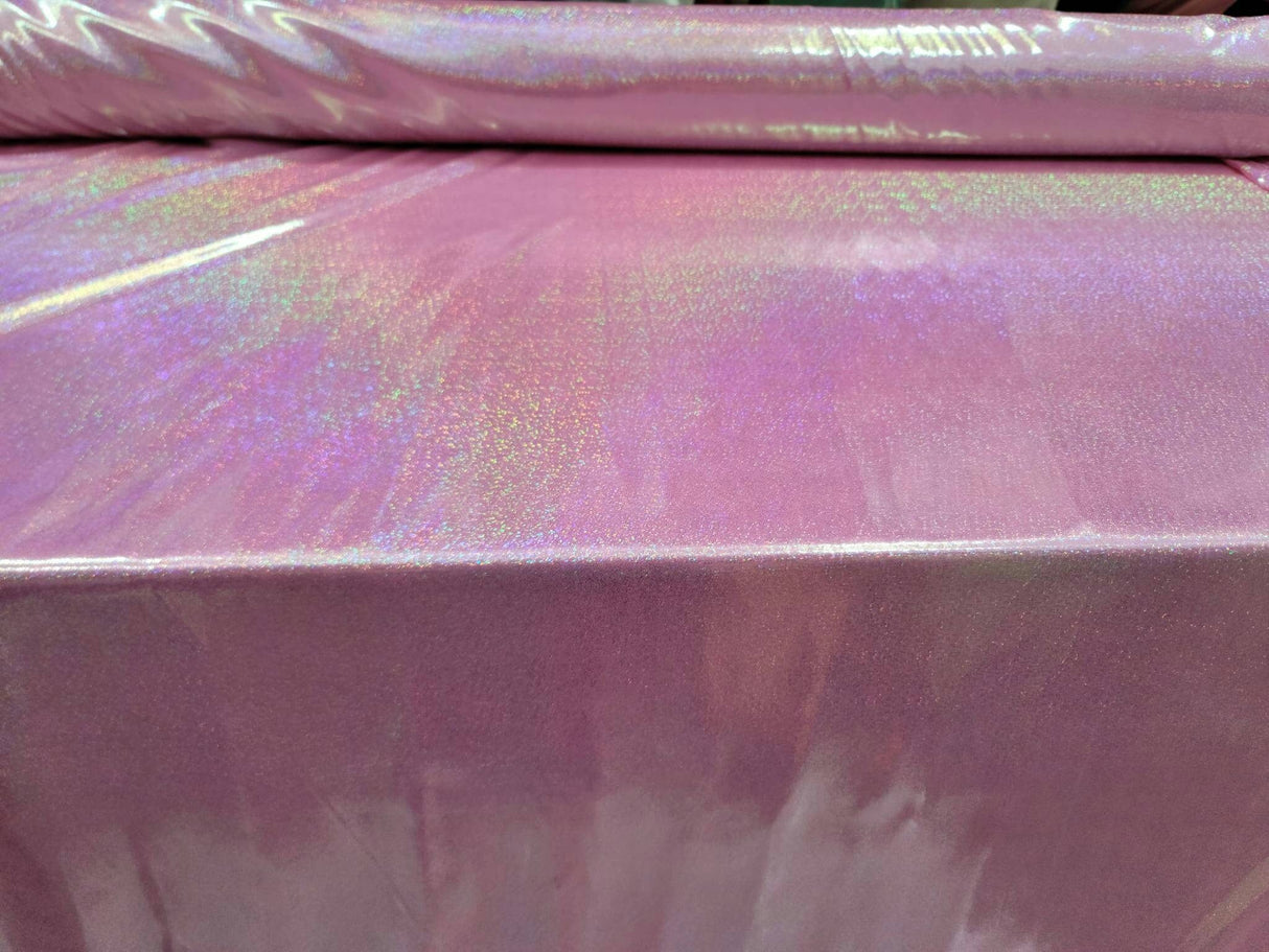 Pink Glitter Foil Lame Fabric