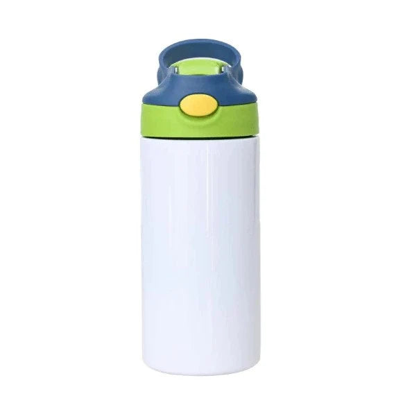 Sublimation Kids Tumbler Stainless Steel Fabric - Green/Blue, 12 Oz Capacity (1 Tumbler)