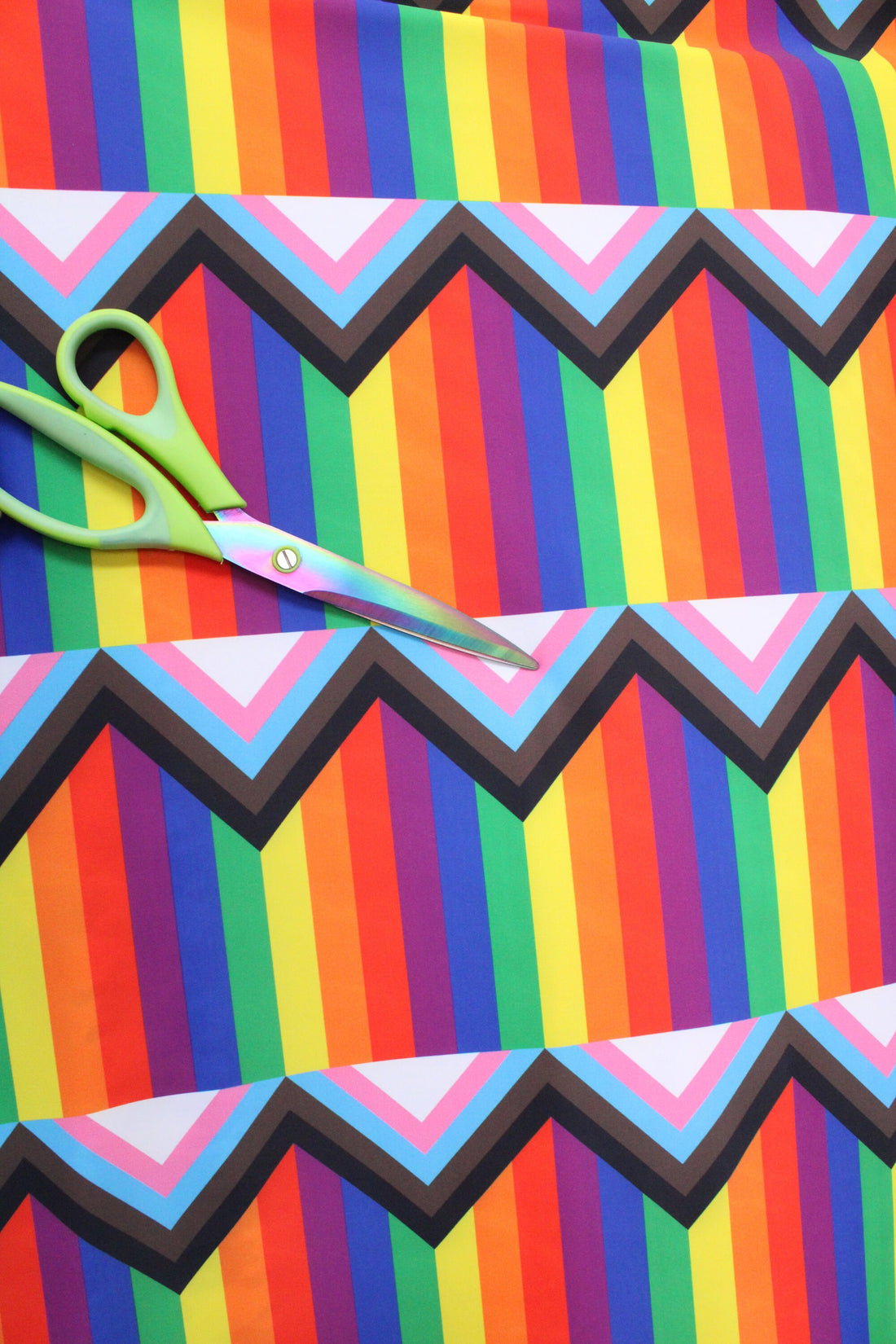 1 Yard Rainbow Pride Flag Spandex Fabric Four Way Stretch for Swimwear and Costumes 58"/60" Width