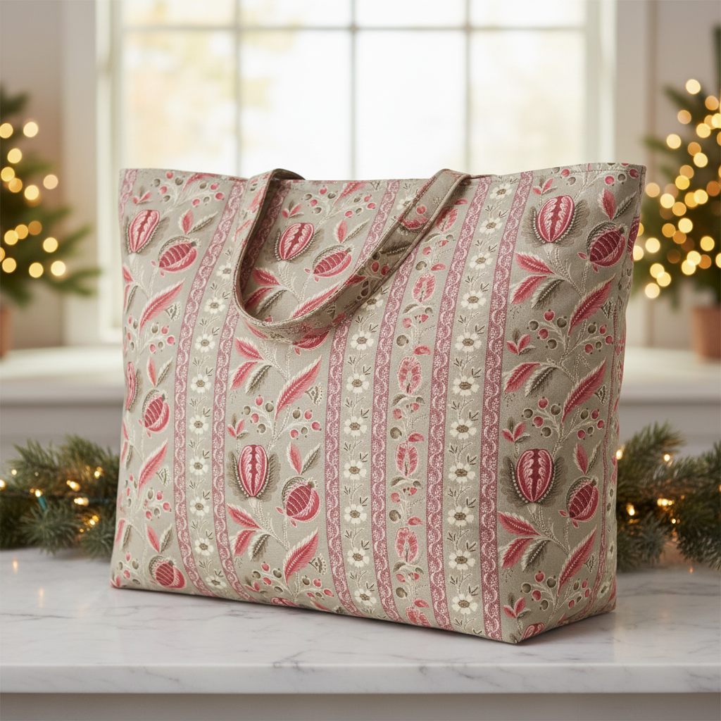 Quilting Cotton Chateau De Chantilly Roche Picardy Florals Stripe Moda