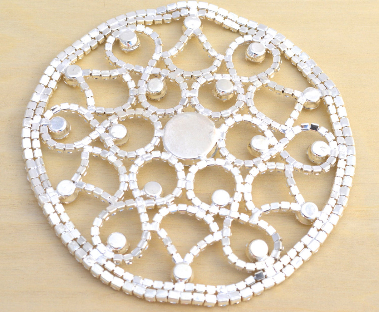 Rhinestone Applique 5 Inch Circle