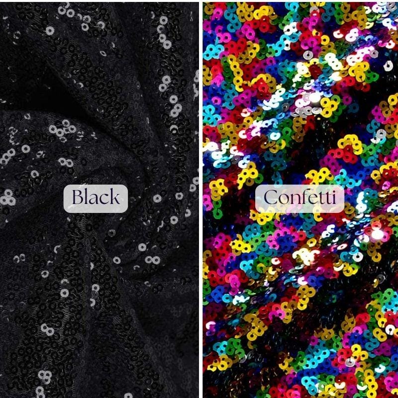 Shimmering Iridescent Sequin Fabric - 3Mm Sequins On Mesh, 54" Wide