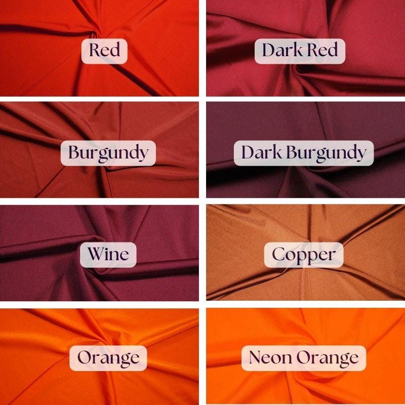 Milliskin Nylon Spandex Fabric - Glossy, 4-Way Stretch, 58-60" Width (1 Yard)