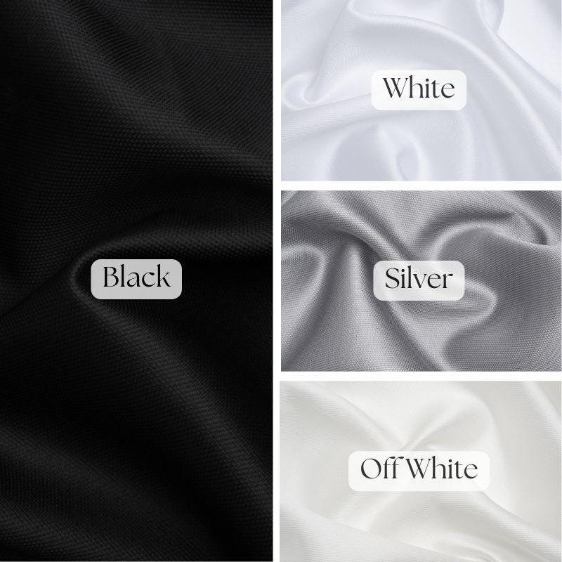Premium Mikado Satin Fabric - Dense Twill Weave, Textured Satin, 58/60" Width (1 Yard)