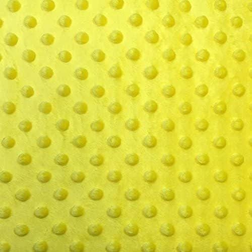Minky Dimple Dot Stretchy Plush Polyester Fabric - 60" Width (1 Yard)