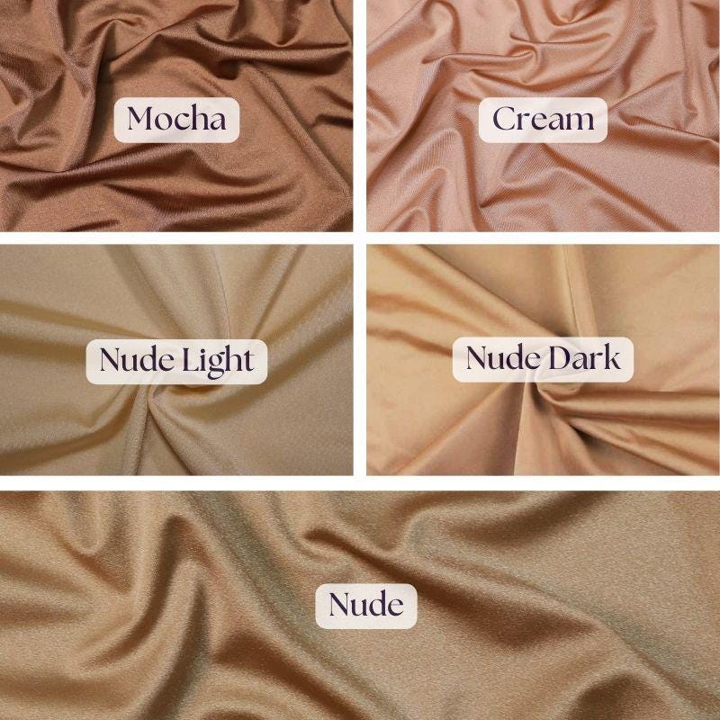 Milliskin Nylon Spandex Fabric - Glossy, 4-Way Stretch, 58-60" Width (1 Yard)