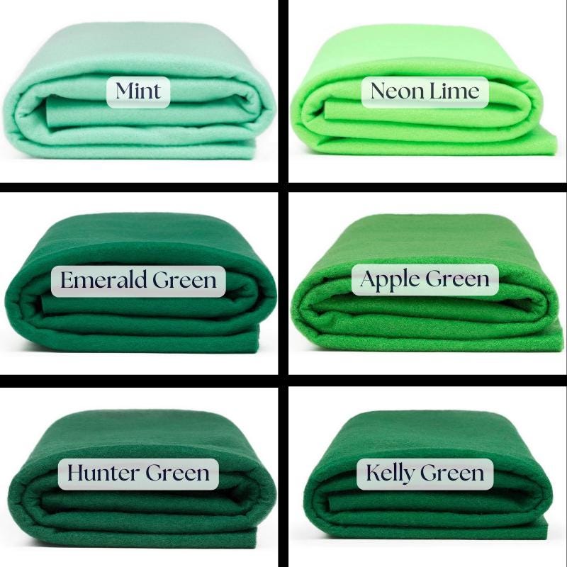 Premium Acrylic Felt Fabric - 72" Wide, 1.6Mm Thick, Sold By The Yard