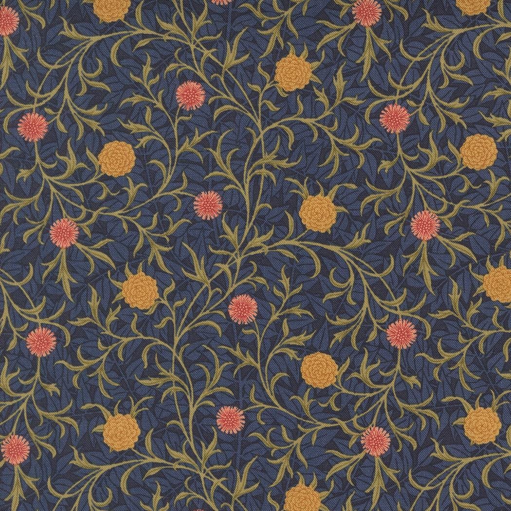 Quilting Cotton Morris Manor Twilight Floral Moda