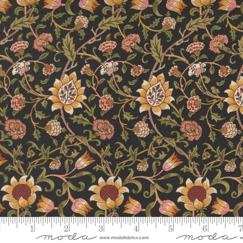 Quilting Cotton Morris Manor Ebony Floral Moda