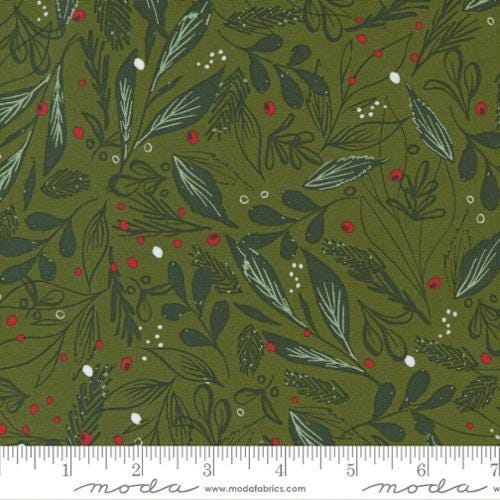 Quilting Cotton Cheer Merriment Sage Moda