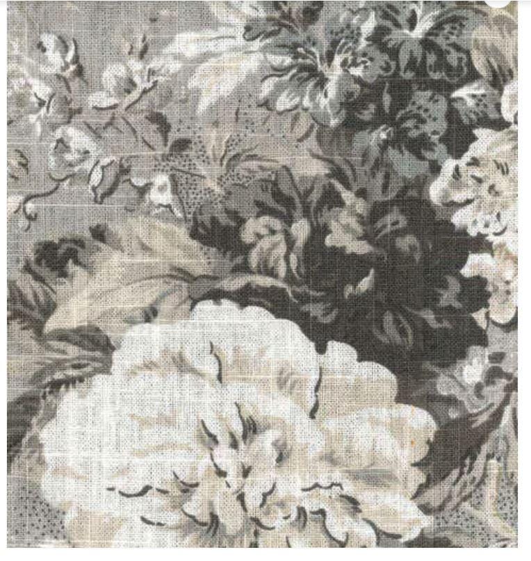 Home Decor Fabric Ballad Bouquet Platinum Floral Waverly