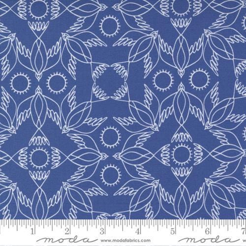 Quilting Cotton Birdsong Bluebird 48355 15 Moda