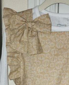 Quilting Cotton Lined Pumpkins on Neutral Fall Theme